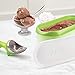 Tovolo Ice Cream Containers for Homemade Ice Cream, Glide-A-Scoop (1.5 Qt, Pistachio) - Stackable Ice Cream Storage Containers for Freezer - BPA-Free Ice Cream Tub with Lid & Non-Slip Base