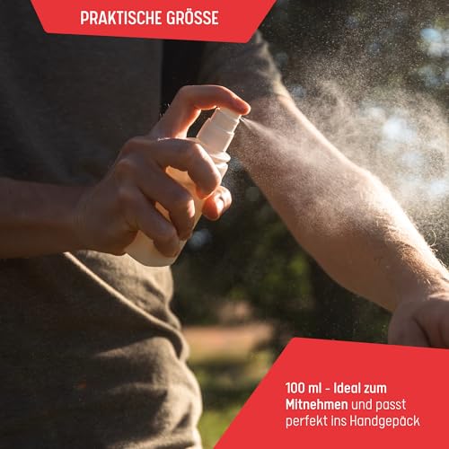 kik NATURE Zeckenschutz Spray 100 ml – Schutz vor Zecken, mit Wirkstoff aus dem Zitroneneukalyptus, hautfreundlich, alkoholfrei und dermatologisch bestätigt, Swiss Made