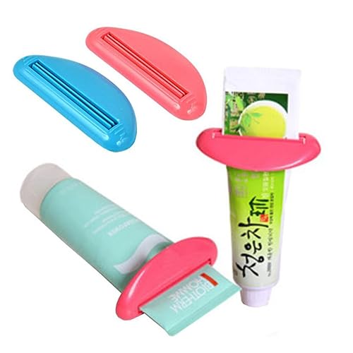 NOLITOY Toothpaste Crimper Machine 6 Pcs Plastic Squeezers Dispenser for Efficient Paste Application Random