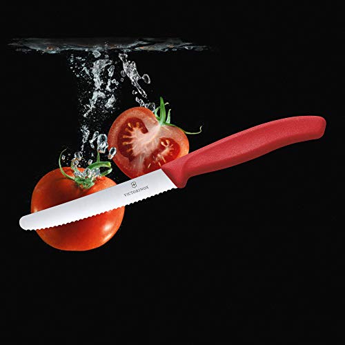 Victorinox 6.7831 Swiss Classic Tomato And Table Knife Ideal For Cutting Fruits And Vegetables With Soft Skin Serrated Blade In Red thumb #5