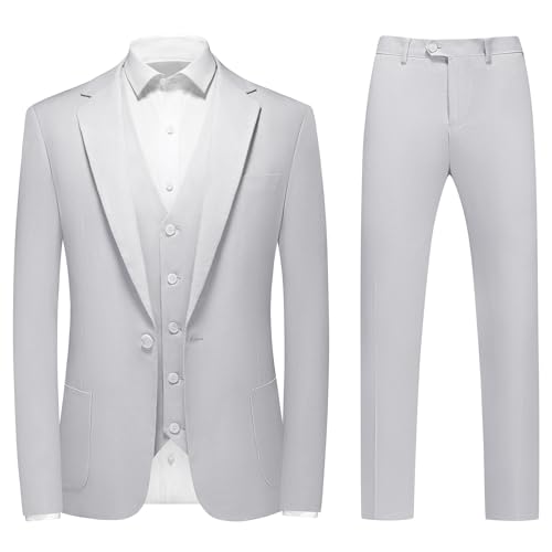 KUDORO Slim Fit 3 Piece Tuxedo Suit Set