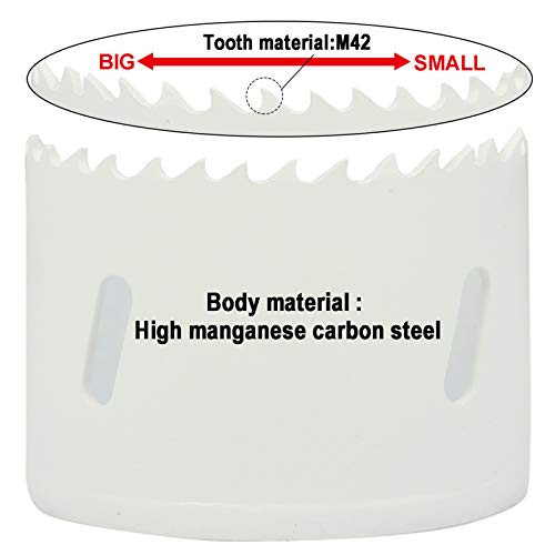 Kit sega a tazza bimetallico HSS Cobalt 8% (M42)