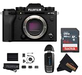 Fujifilm X-T5 Mirrorless Camera Body Black, 40.2MP APS-C X-Trans CMOS 5 HR Sensor, 64GB SD Card Bundle