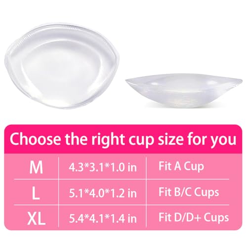Women Silicone Bra Pads Inserts Breast Enhancer Bust Push up Pads Swimsuit Enhancement M, L, XL3
