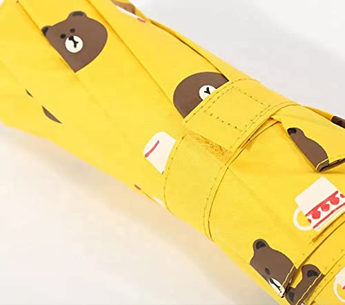 Image of House of Quirk 3-Fold Travel Umbrella - Auto Open /Close Ultra Light and Small Mini Umbrella with Carrying Pouch