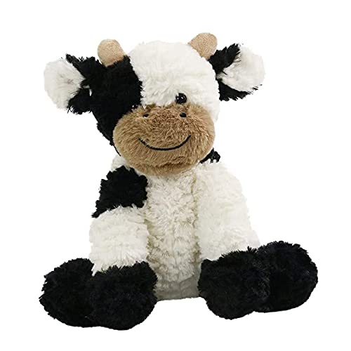 Image of HooYiiok Cow Stuffed Animals Cute Adorable Soft Plush Cow Toy Great Birthday Gift for Kids 9 inches