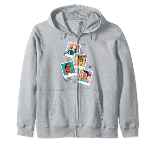 Sweat Disney Princesses Floral veste à capuche zippée pour femme