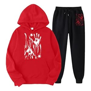 Briskorry Blutiges Horror Zweiteiliges Hoodie Set