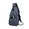 Sling Bag Chest Bag With USB Charging Port Lightweight Crossbody Backpack For Men Women Anti-Theft Multi Pockets Shoulder Bag Business Casual Daypacks For Hiking Cycling Traveling #2
