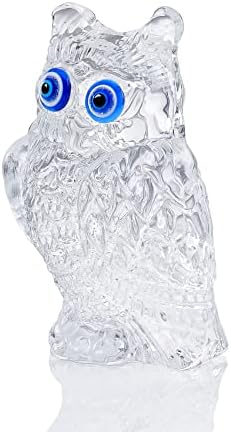 Movdyka Crystal Blue Peacock Figurine Gifts for Women, Handmade Glass Art Collectible Animal for Home Decor, Cute 4.5" Peacock Ornament for Kids