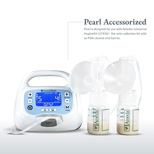Ameda Pearl Hospital Grade Breast Pump | Portable Breast Pump | Ameda Electric Breast Pump | Rechargeable Battery | Medical Grade Breast Pump | Ameda Breast Pump | Pumps for Breastfeeding