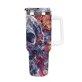 ⭐ 【Hochwertige und langlebige Materialien】: Diese Reise-Kaffeetasse besteht aus 304L Edelstahl, einem Material, das für seine Korrosionsbeständigkeit und Haltbarkeit bekannt ist, um sicherzustellen, dass die Tasse für eine lange Zeit verwendet werden kann und das Getränk frisch hält.