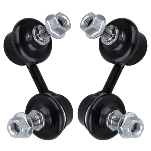 Image of Detroit Axle - AWD Rear Control Arms Kit for 2008-2014 Mitsubishi Lancer [GSR MR] 2 Rear Upper Control Arms 4 Front & Rear Sway Bar Links 2009 2010 2011 2012 2013 Replacement - 6pc Set