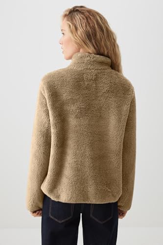Image of ColorChakra Womens sherpa fur jacket for women superwarm leight weight fabric Plus size sweatshirt M to 5XL