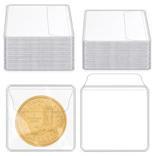 Fundas para Monedas Acrux7 400 unidades 2.2 x 2.2 pulg. miniatura 1