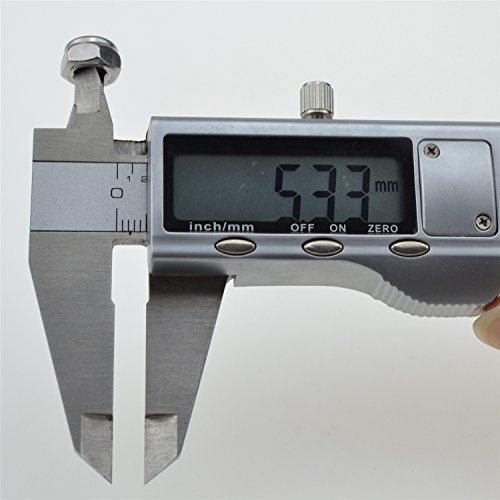 Honestb 20Pcs 316 Stainless Steel Hex Nut Nylock Locknuts A4-80  thumb #3