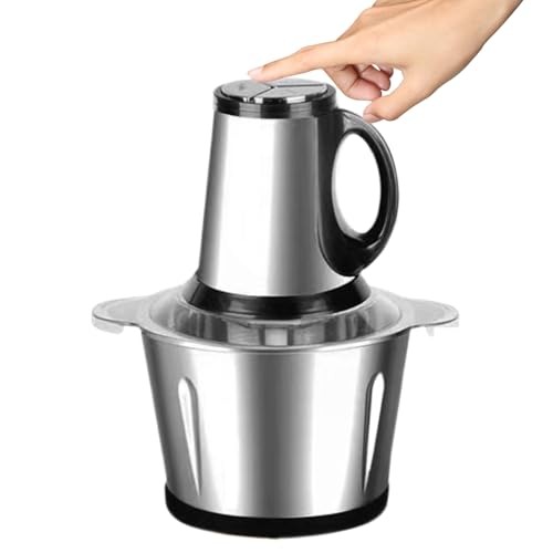 Xijobido Tritatore Di Verdure Elettrico | Robot Da Cucina Multifunzionale,Tritafrutta Domestico,per Cucina Cibo per Bambini Insalata Carne Verdura Pollo Manzo Aglio Cottura