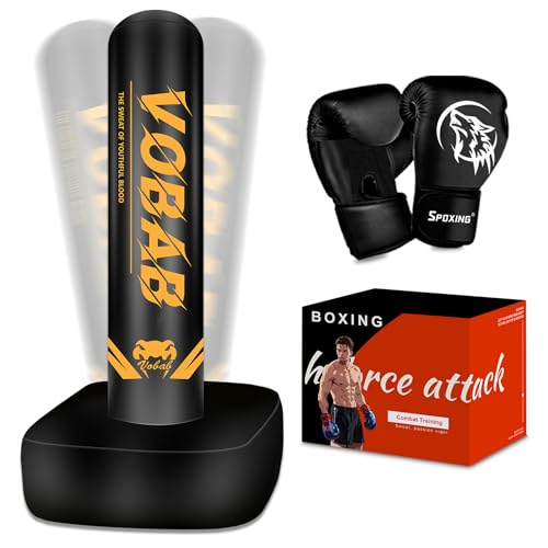 Freestanding Punching Bag with Gloves, 70'' Superior Boxing Bag with