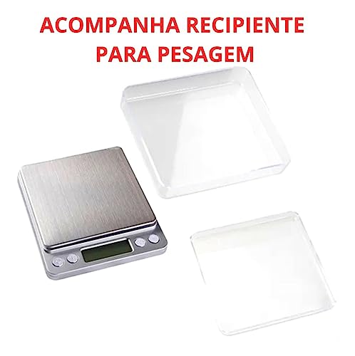 Mini Balança Digital De Cozinha Alta Precisão 0,1g Até 2000g