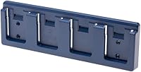 Vista 5 de 48 Tools Soporte de pared de 4 baterías para Bosch 18V – ABS estabilizado contra rayos UV, sistema de clip de bloqueo seguro, almacenamiento