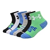 Under Armour Baby Boys Multi Pack Future Boss Essential Quarter Sock, Extreme Green, 2T-4T