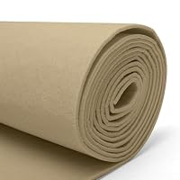 Rouleau De Feutrine 3 Mm - 40 Cm X 250 Cm - Beige Clair - Pour DIY, Décoration, Patchwork, Protections Meubles