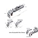 Adjustable Drawer Fixing Clamp, Adjustable Drawer Fixing Clips, Cabinet Hardware Jig, Easy, Labor-Saving, and Efficient Drawer Fixing Clip,Drawer Jig Woodworking Tools with Gloves and Clips(2 Sets)