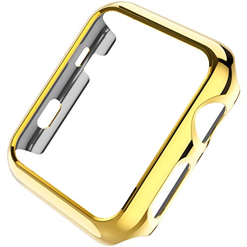 Coque Apple Watch 42 mm Series 10 anti-choc et ultra-fine dorée