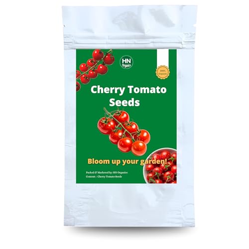 Image of Red Cherry Tomato Seeds | Miniature Size | High Germination Rate | Organics | for Home | Kitchen | (Cherry Tomatos)