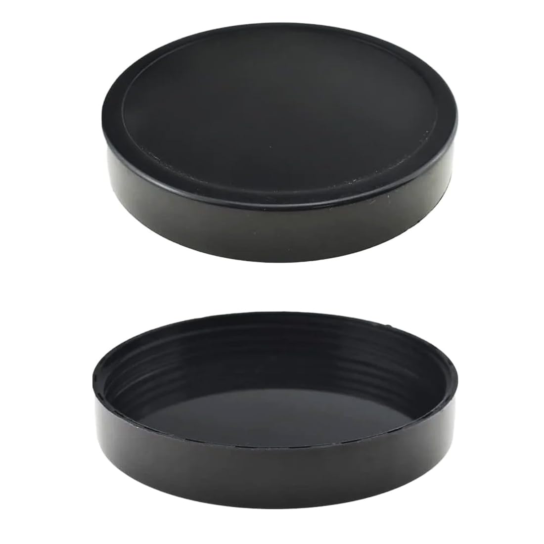 Fitspi Black 2 Pieces Durable Stay Fresh Lids No Holes Replacement Cup Parts For Magic Bullet Juicer Cup 250W