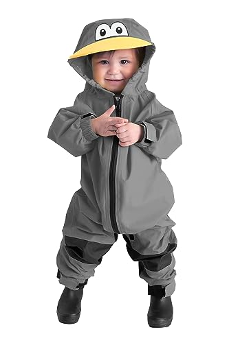 Image of Cuddle Club Kids Toddler Snow & Rain Suit - Muddy Buddy Waterproof Coverall One Piece Weather Resistant Baby Jacket