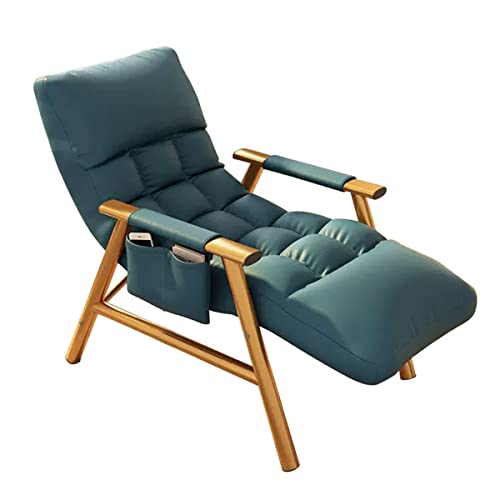 Sillón reclinable tapizado con marco de acero, cómodo sofá individual para dormitorio y salón, ideal para leer y relajarse