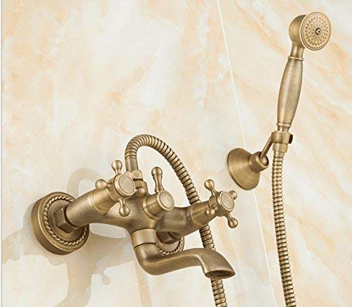 Douche de Douche Antique Robinet en Cuivre Eau Chaude Froide