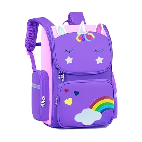 HT HONOR Unicorn School Backpack for Girls Cover