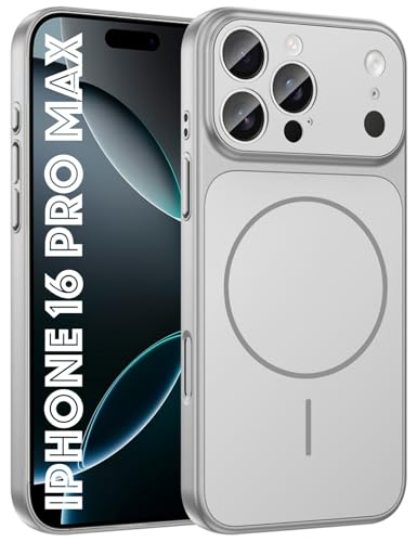 Image of SHINESTAR Converter Case for iPhone 16 Pro Max | Premium Protective Mag-Safe Cover | iPhone 17 Pro / 17 Pro Max Series Style Design | in-Built Camera Guard | Wireless Charging Compatible - Silver