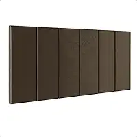 Cabeceira Painel Suspensa Julia Estofada Suede Para Cama de Casal 1,40 (Marrom)
