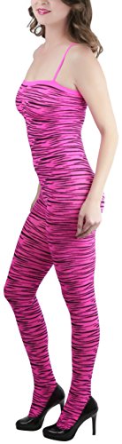 Image of ToBeInStyle Women's Assorted Bodystocking Sheer Opaque or Fishnet Crotchless Lingerie Bodysuit