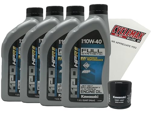 Cyclemax Oil Change Kit compatible with 2007-2008 Kawasaki ULTRA 250X Jet Ski