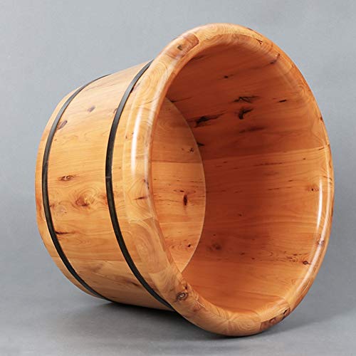Spa de pies de madera robusto con tapa 26 cm miniatura 6