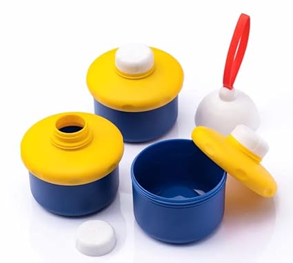 Adore Medley The Amazing Milk Powder Container-Multi-layer Sealed Food Case for Infant Food Organizer - Milk Powder Dispenser (Blue)
