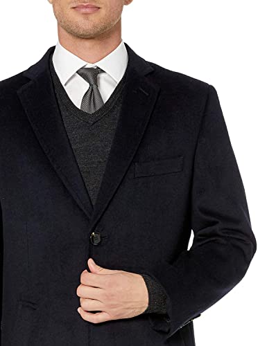 Image of Adam Baker Men's Overcoat Single & Double Breasted Luxury Wool /Cashmere Full Length Topcoat