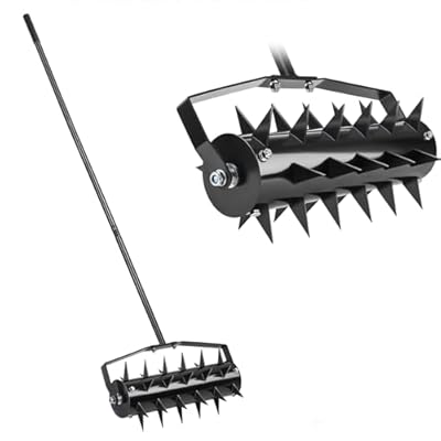 Rolling Manual Lawn Aerators,Aerator Lawn Tool Push for Home,Push Lawn Aerator with 57 Inch Handle for Lawn,Yard and Garden