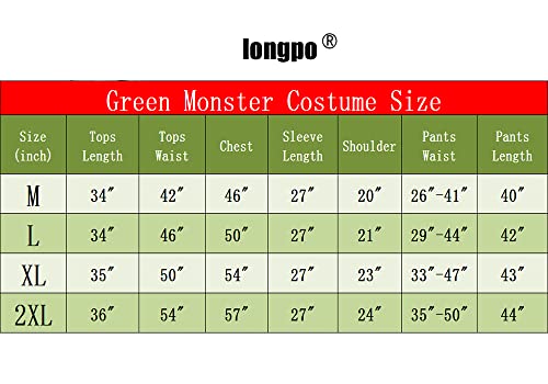 Christmas Santa Claus Costume Green Furry Monster Suits Outfit Santa Coat Cosplay Mask Halloween Christmas Costumes For Men (M) #TOP5