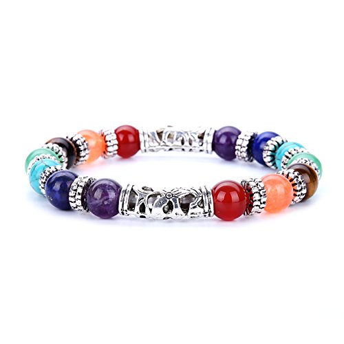 Bracelet en Pierre Naturelle 8 mm | Rompre la Monotonie avec les Bijoux Sept Chakras