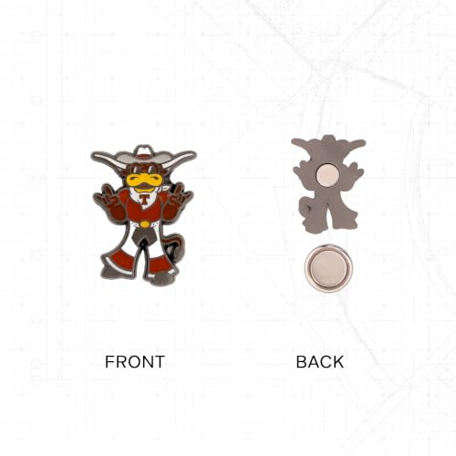 Image of Desert Cactus UT Austin Longhorns Magnetic Metal Lapel Pin (G) | Officially Licensed University of Texas Austin Enamel Finish Lapel Pin Formal Wear Bag and Hat Jewelry Tie Track Brooch Pin