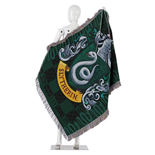 Northwest Woven Tapestry Throw Blanket, 48 X 60 Inches, Slytherin Shield #TOP4