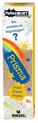 moses. PhänoMINT Prisma, Experimentierspielzeug für Kinder, Glas-Prisma zur Lichtbrechung in tolle Regenbogen-Farben, Klar