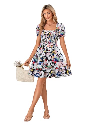 Image of Rooscier Women's Summer Boho Mini Dress