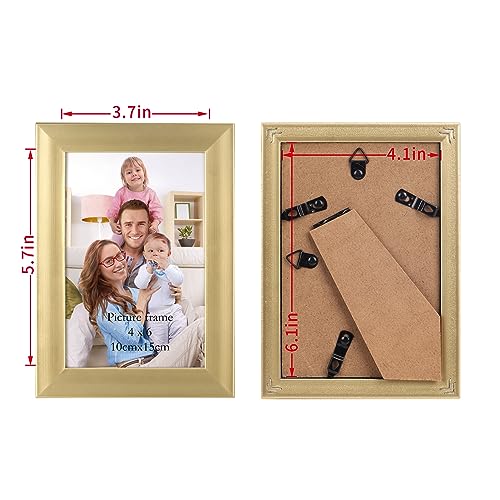 Giftgarden Gold 6x4 Photo Frames 12 Pack, Modern 4x6 Picture Photo Frames for Wall or Tabletop Display - Image 3