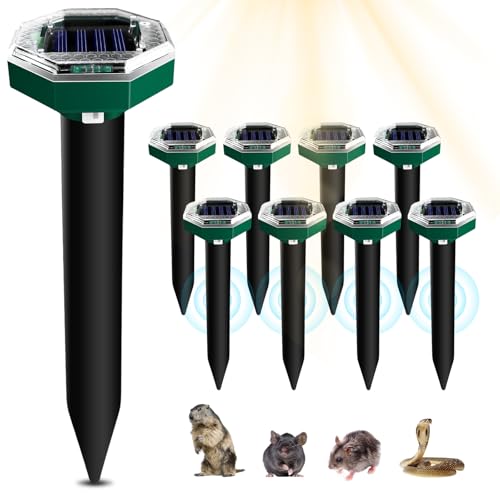 Pavleen Repellente Solare Per Talpe, Repellente Ultrasuoni Per Talpe, Dissuasori Per Talpe, Repellente Per Talpe Per Il Giardino, Per Respingere Arvic